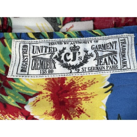 Daniel Cremieux Hawaiian Shirt Mens 2XL Tropical Leaves Hibiscus Vacation Travel - Picture 3 of 10